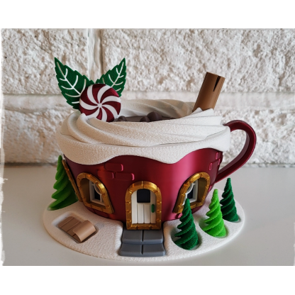 ¡CASA DE HADAS DE NAVIDAD! ¡TAZA DE CHOCOLATE! - Imagen 2